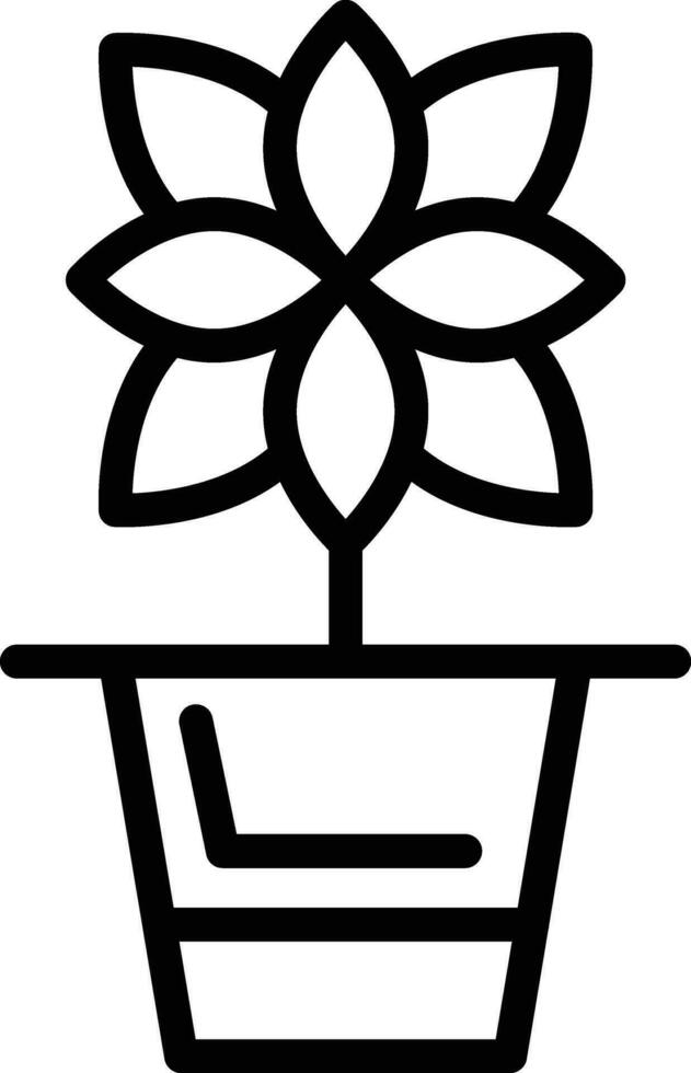 Flower Pot Vector Icon