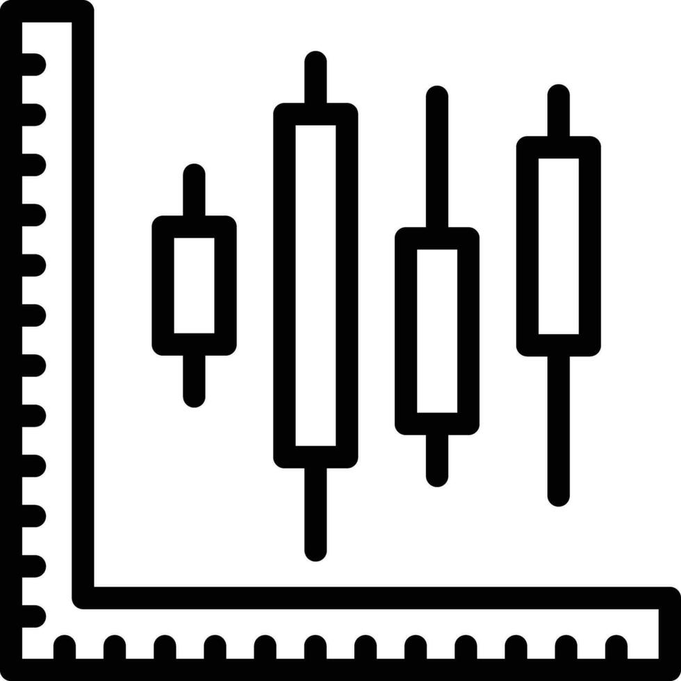 Candlestick Chart Vector Icon