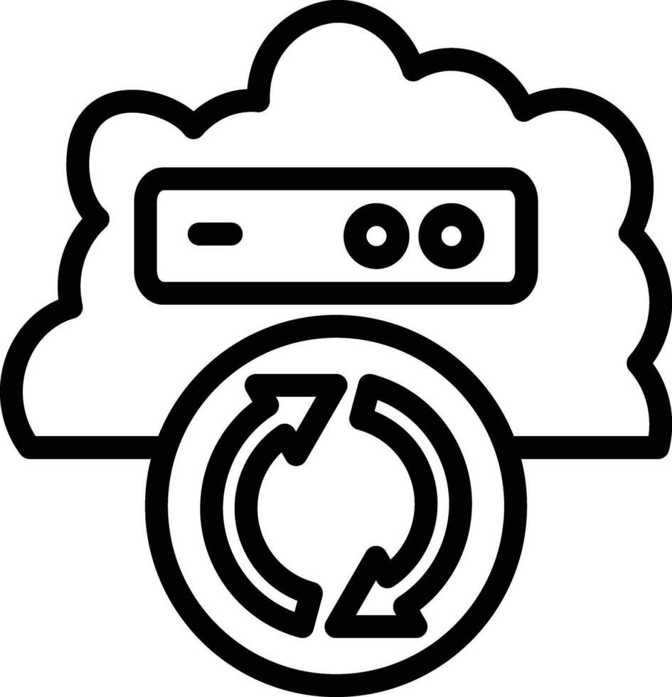 Cloud Backup Vector Icon