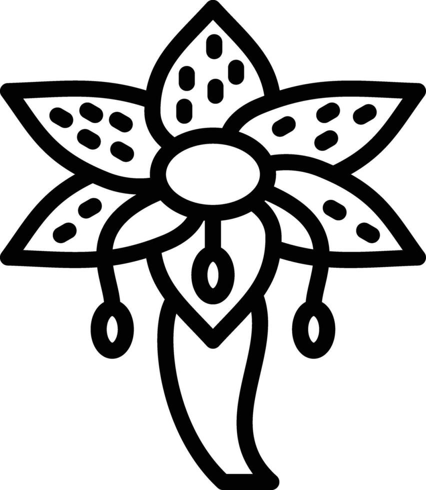 Tiger Lily Vector Icon