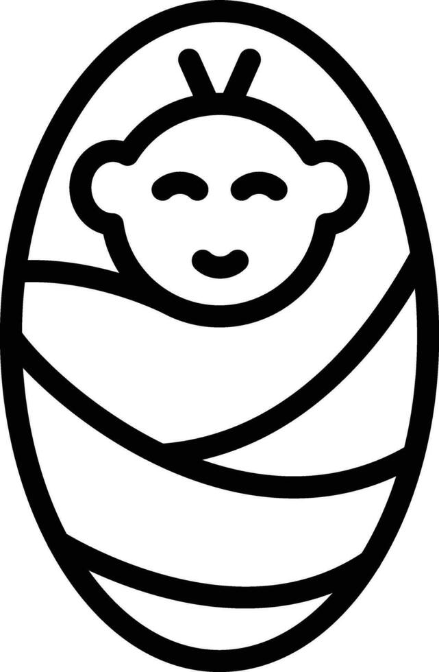 Newborn Baby Vector Icon