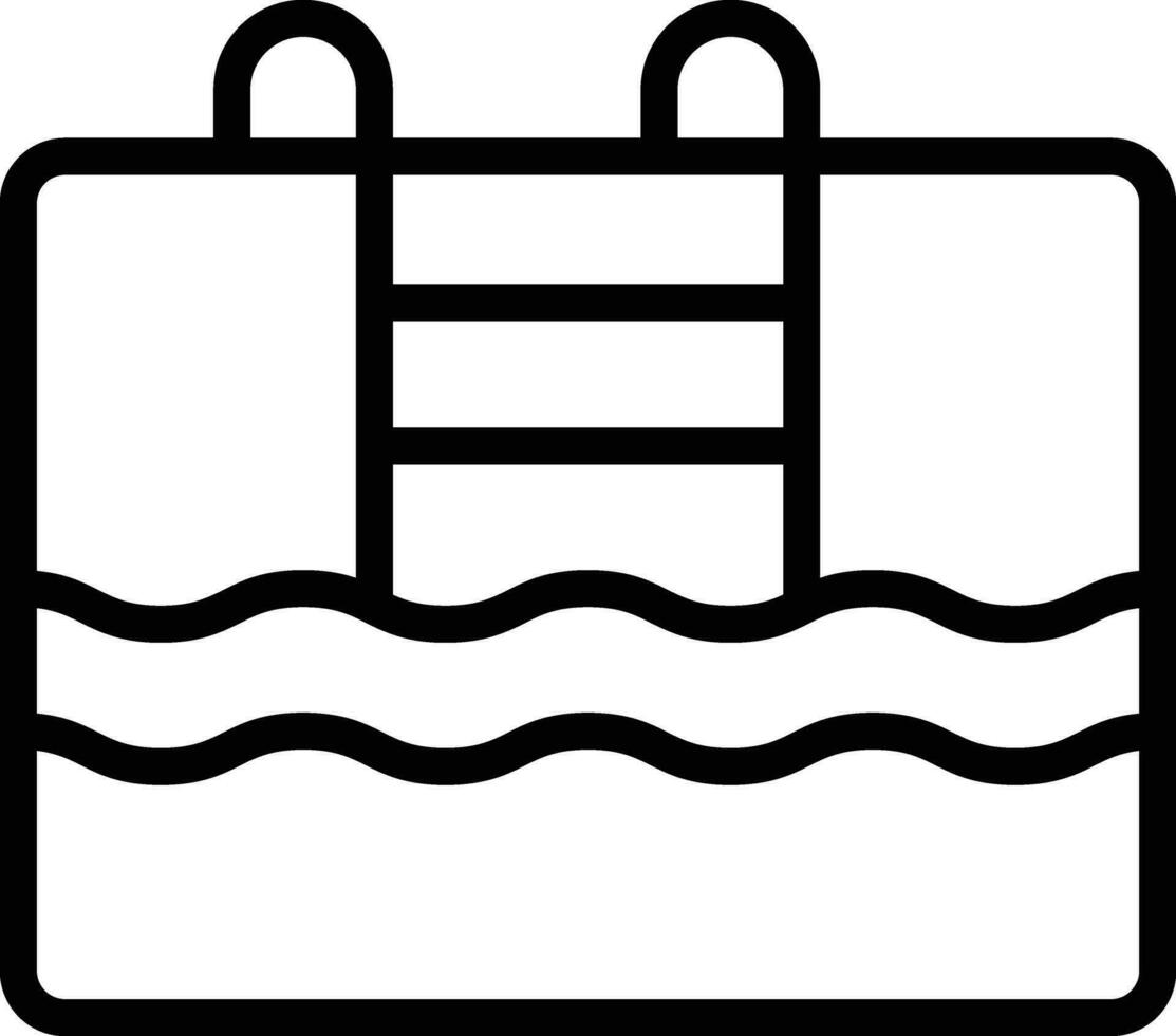 icono de vector de piscina