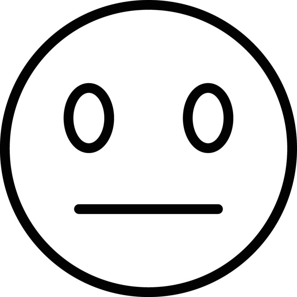 Expressionless Face Vector Icon
