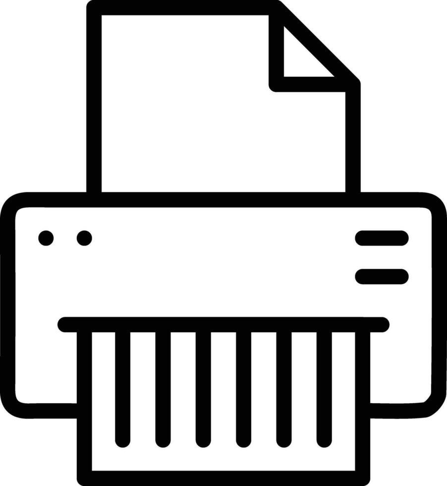 Paper Shredder Vector Icon