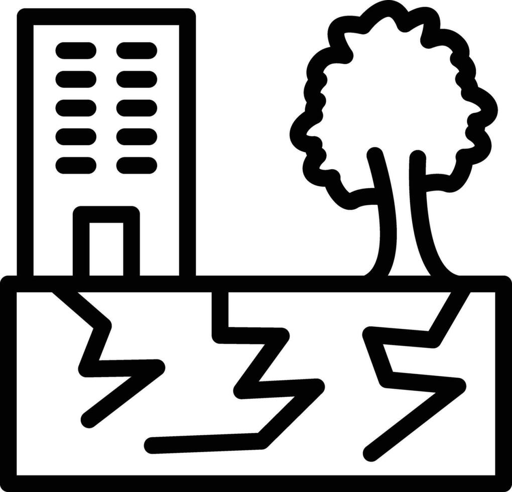 Earthquake Vector Icon