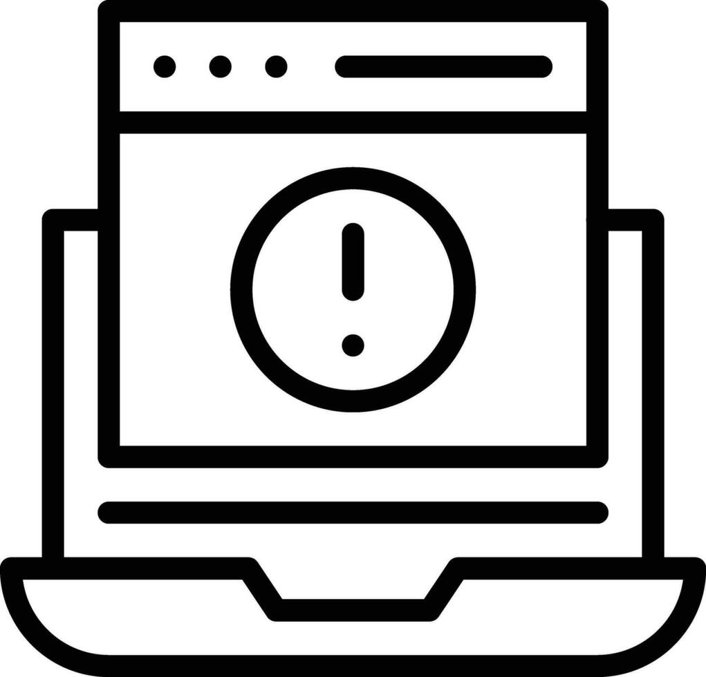 Website Error Vector Icon