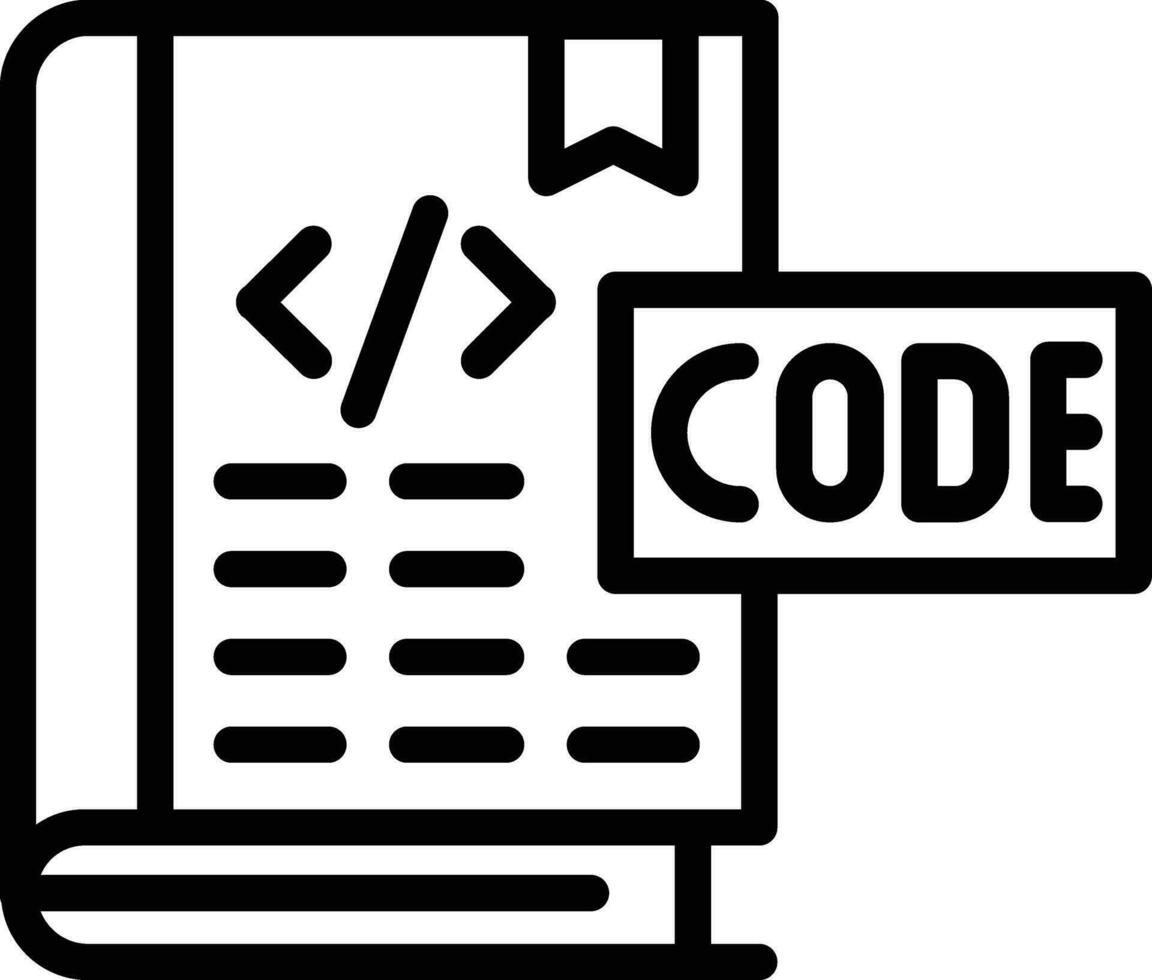 Coding Book Vector Icon