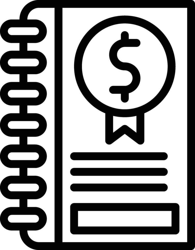 Book Keeping Vector Icon