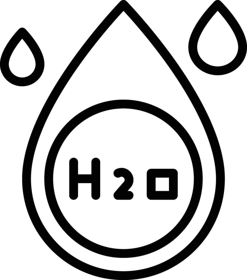 H2O Vector Icon