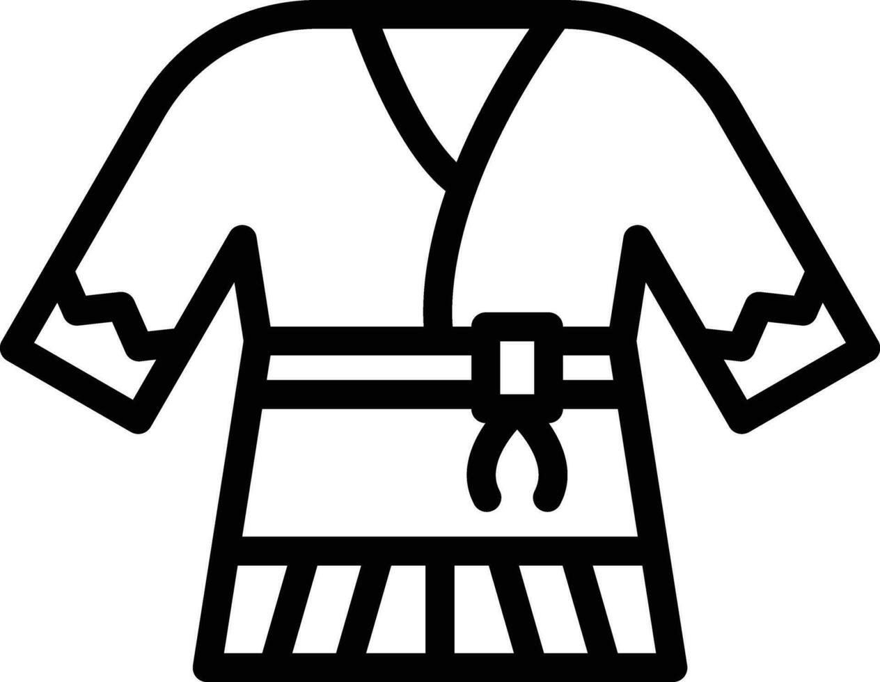 kimono vector icono