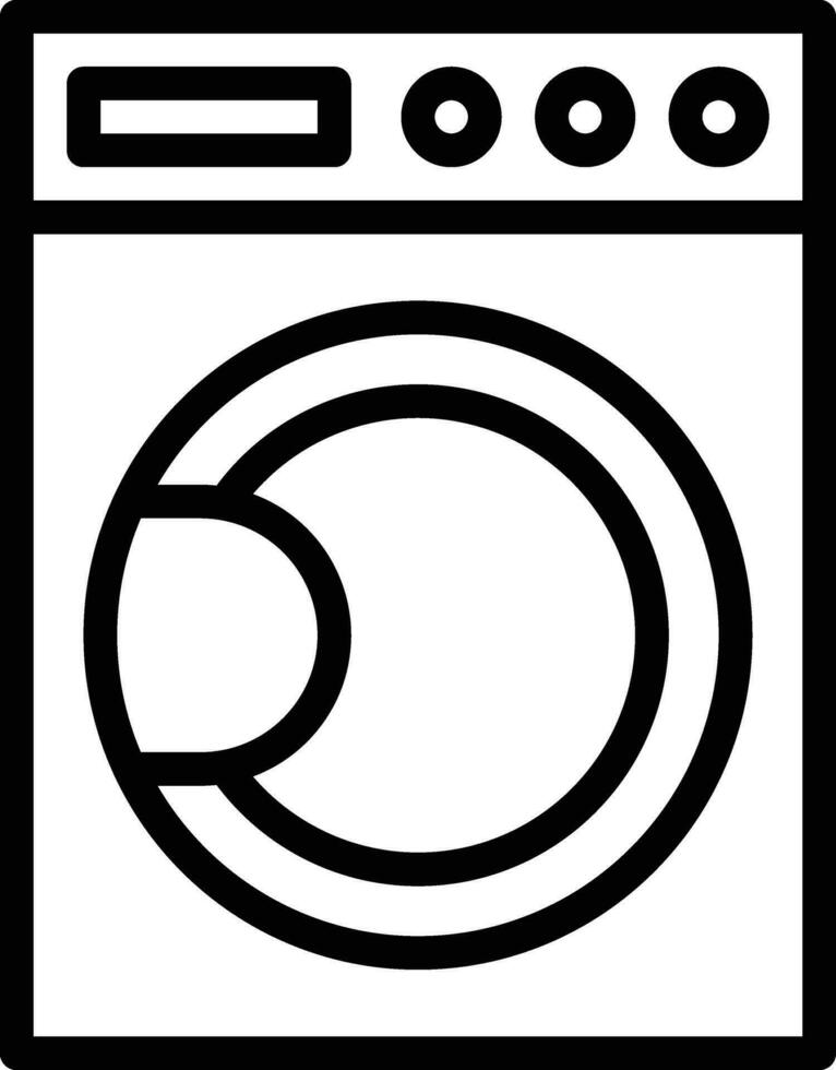 Smart Washing Machine Vector Icon