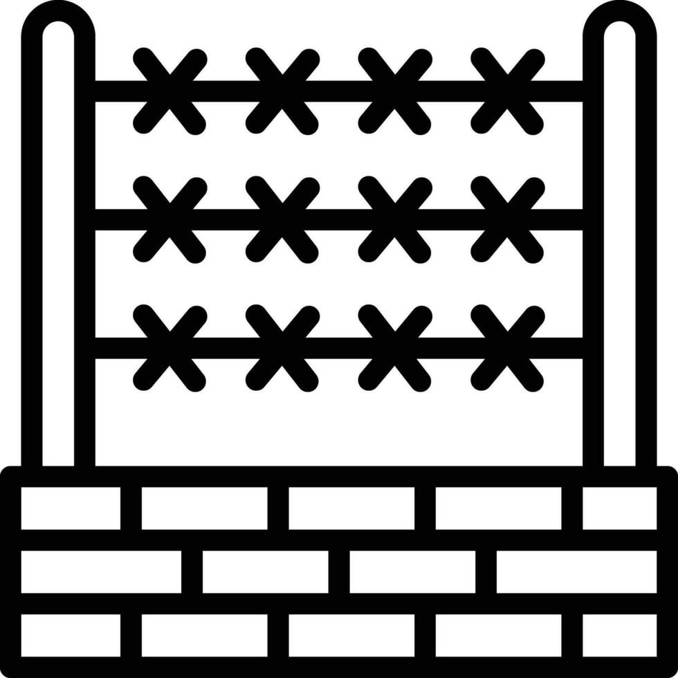 Barbed Wire Vector Icon
