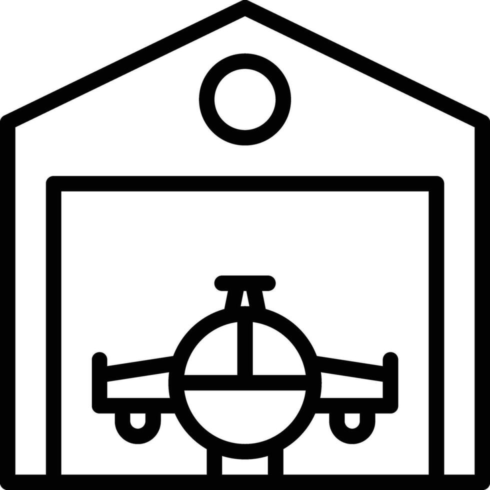 Hangar Vector Icon