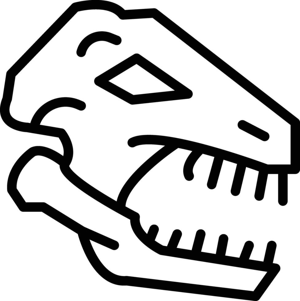 Dinosaur Fossil Vector Icon