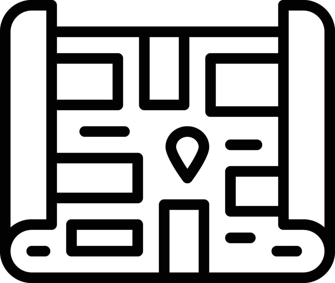 Treasure Map Vector Icon