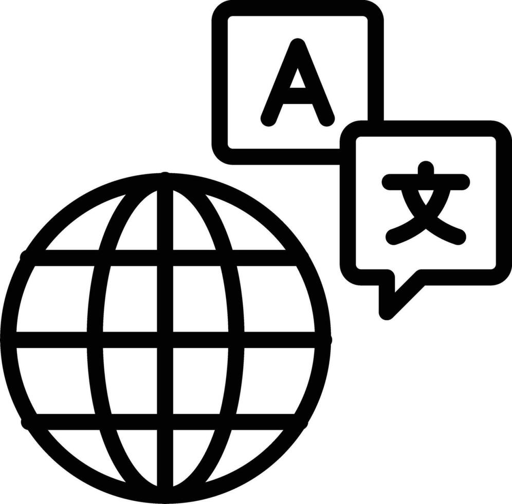 icono de vector de traductor