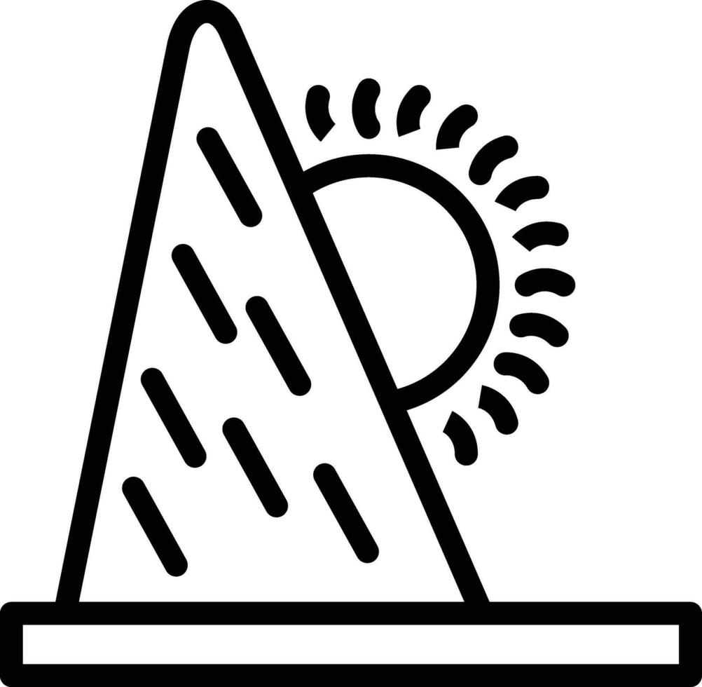 Sunrise Landscape Vector Icon