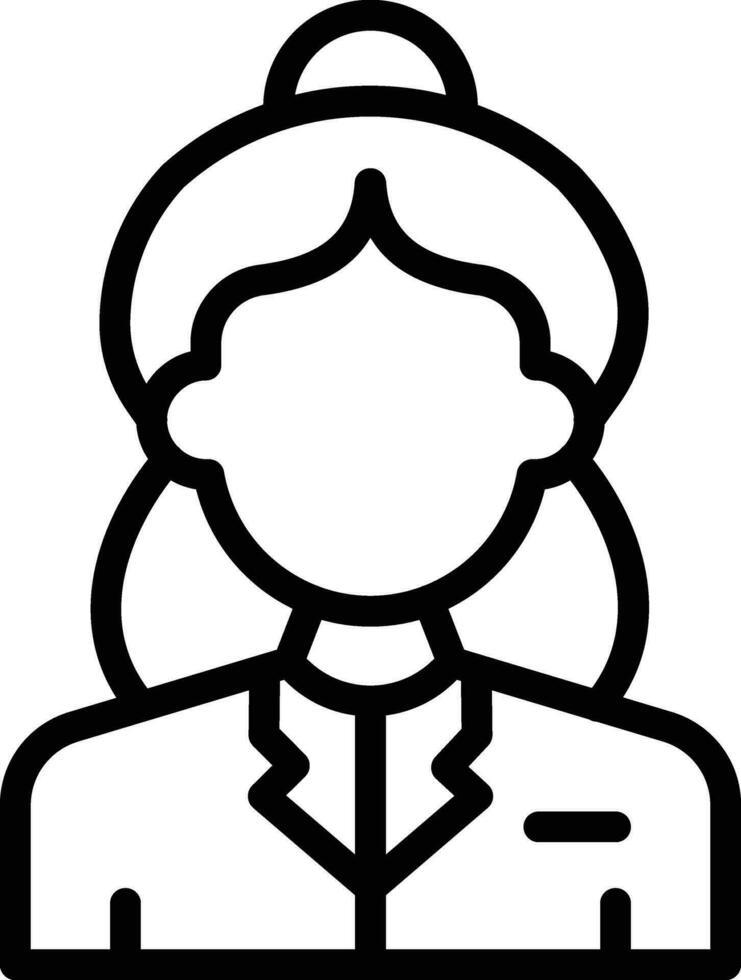 Air Hostess Vector Icon