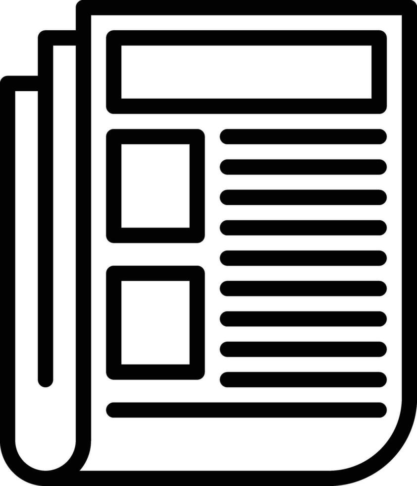 Newspaper Vector Icon