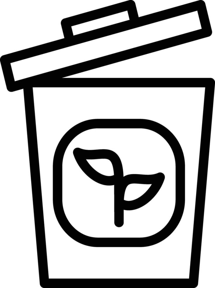 Plant Trash Vector Icon