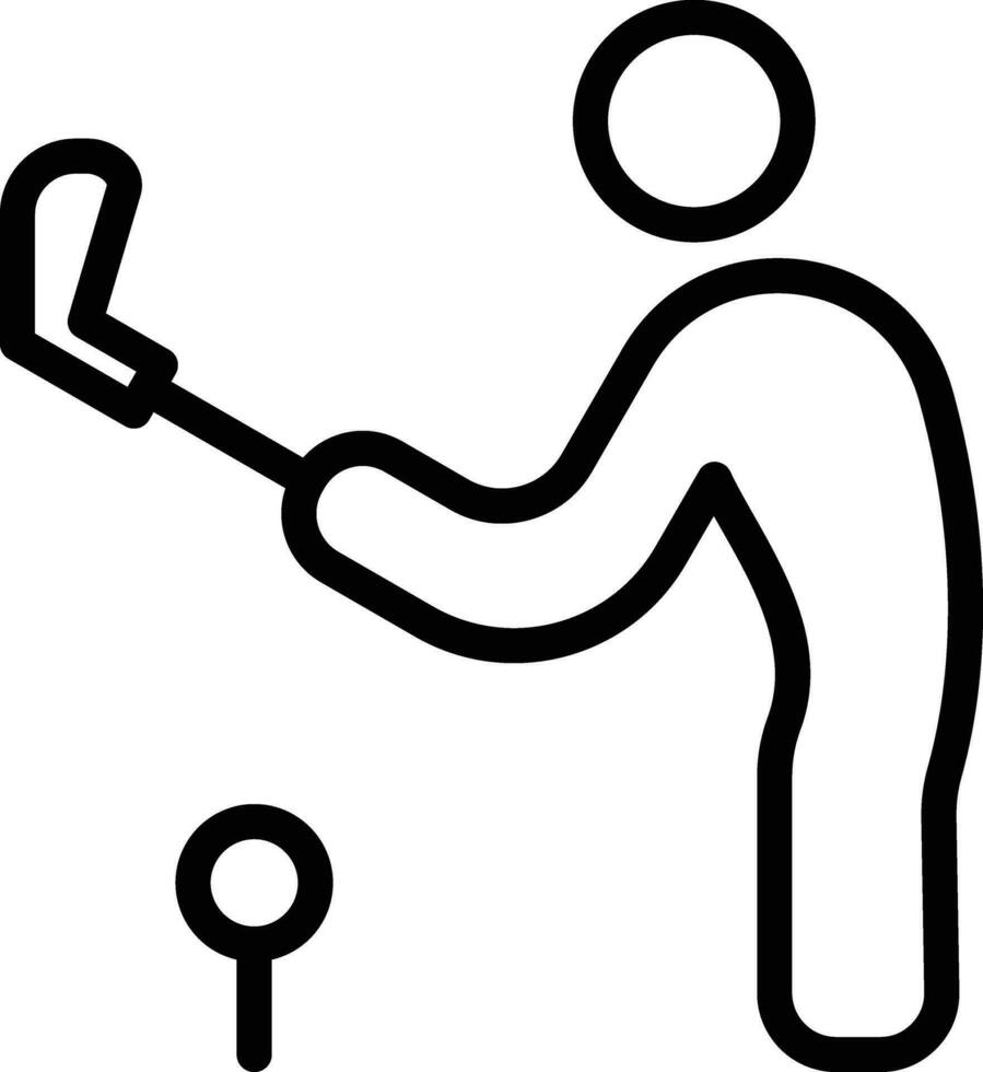 Golf Player Vector Icon