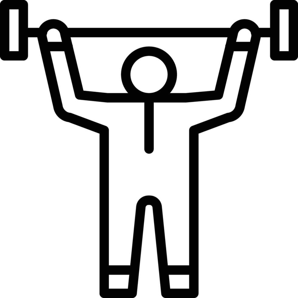 Weight Lifting Vector Icon