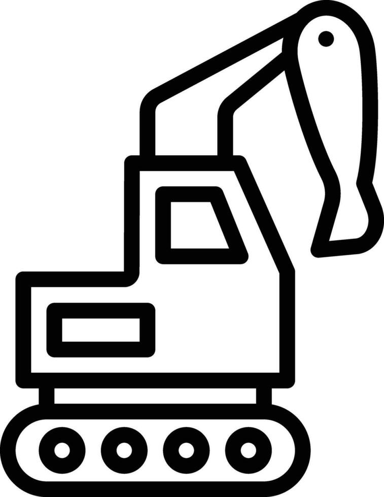 Backhoe Vector Icon