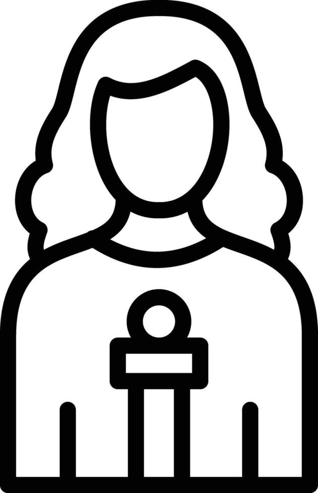 Woman Anchor Vector Icon