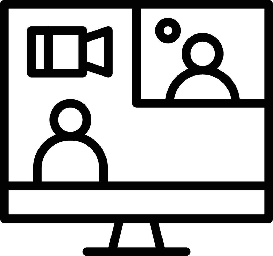 Video Conference Vector Icon