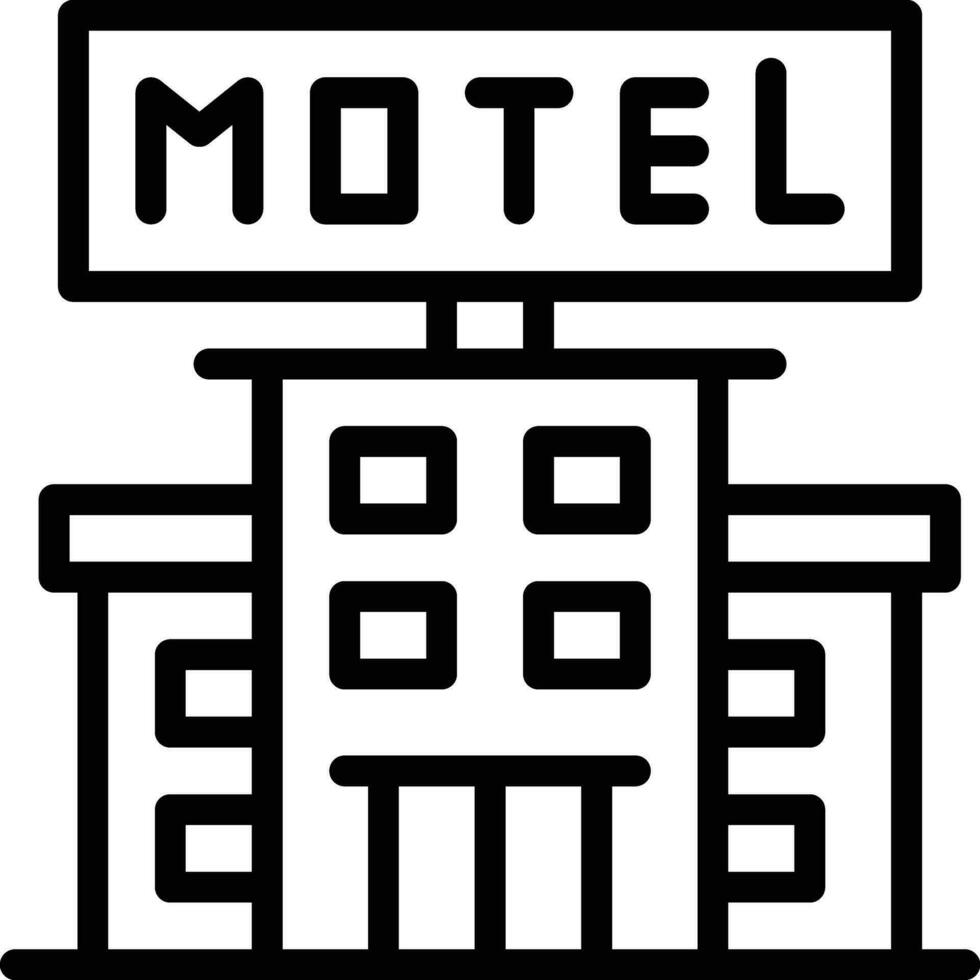 Motel Vector Icon