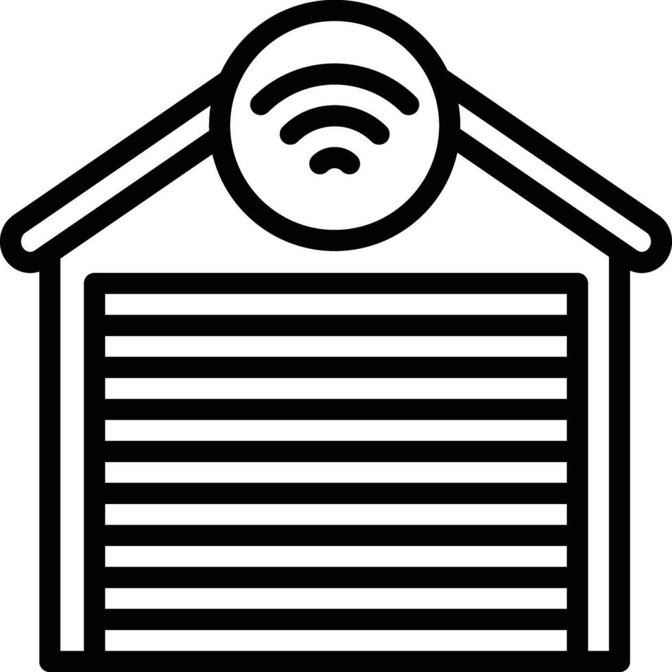 Smart Garage Vector Icon