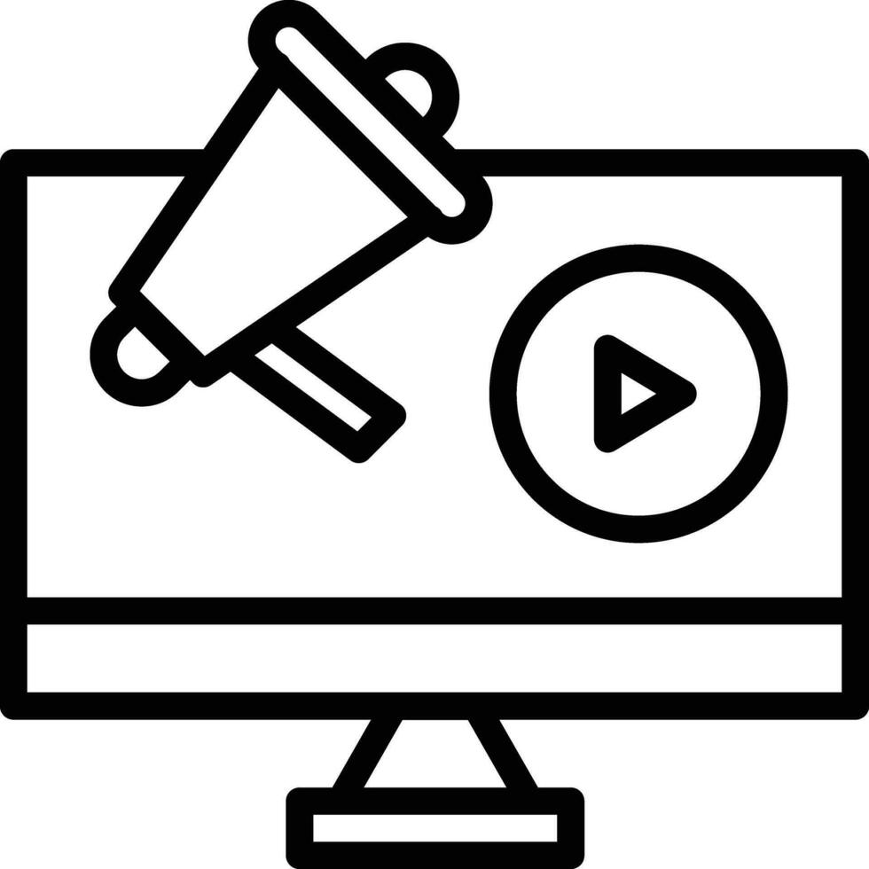 Video Marketing Vector Icon