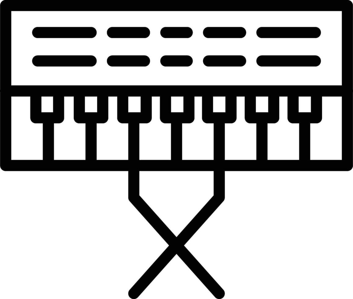 icono de vector de piano