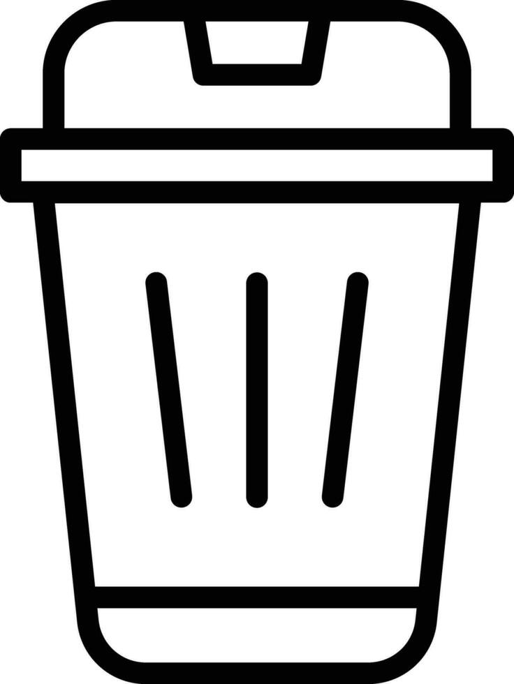 Trash Bin Vector Icon
