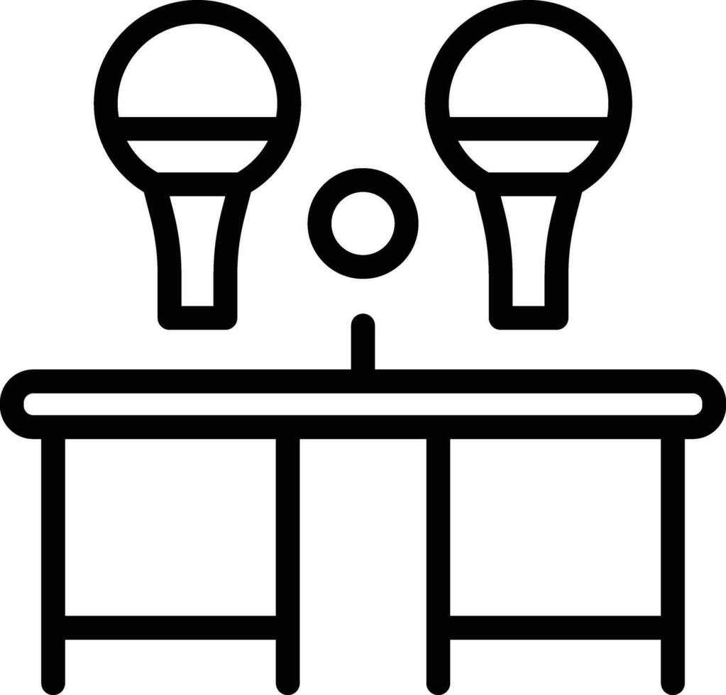 Table Tennis Vector Icon