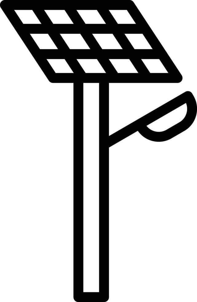 Eco Street Light Vector Icon