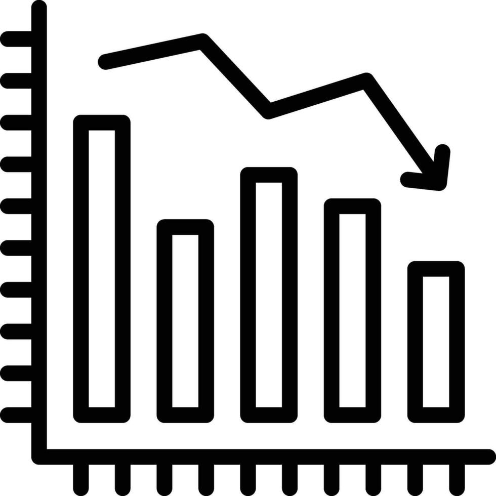 icono de vector de diagrama de declive