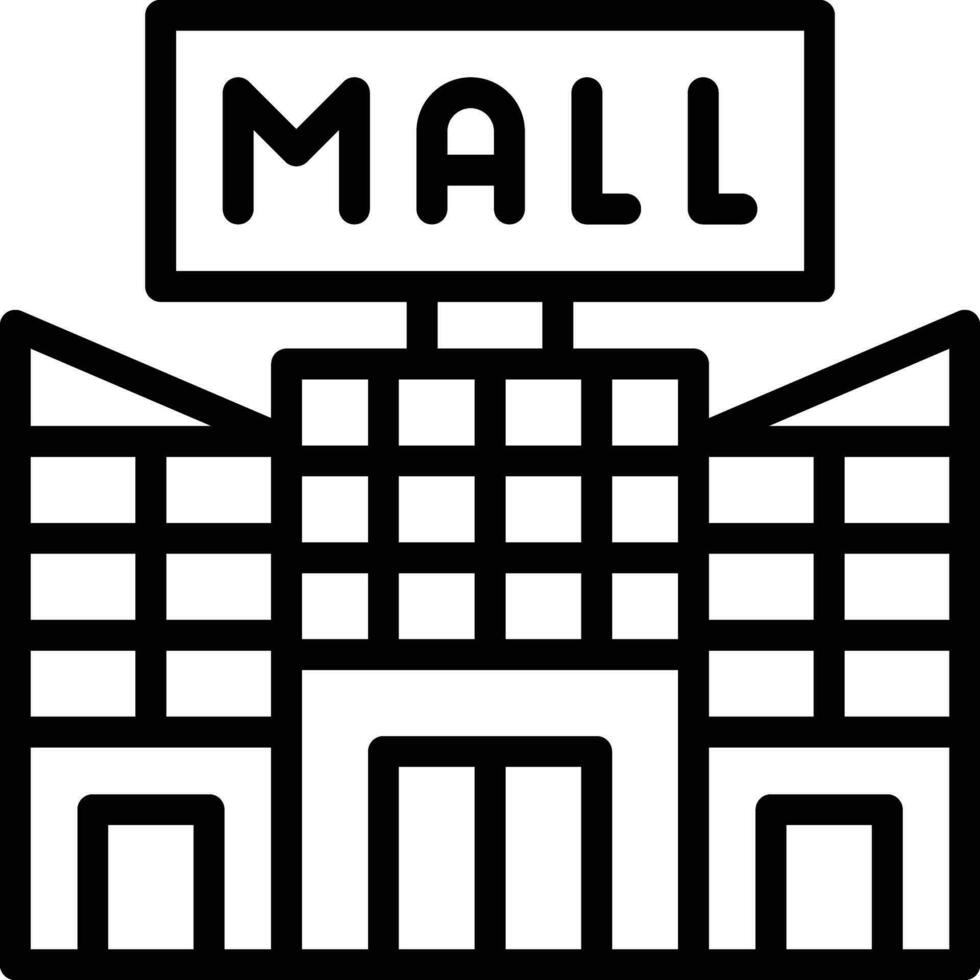 Shopping Mall Vector Icon