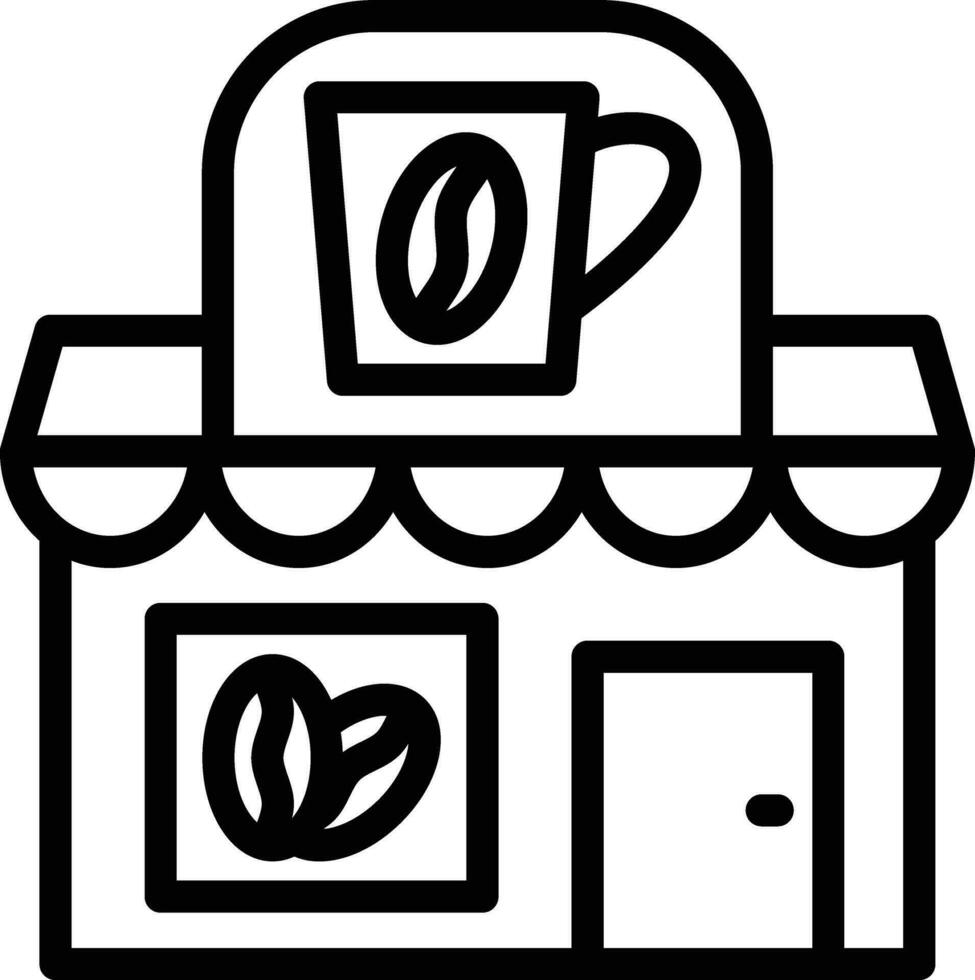 icono de vector de cafetería