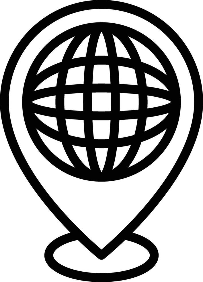 Worldwide Location Vector Icon