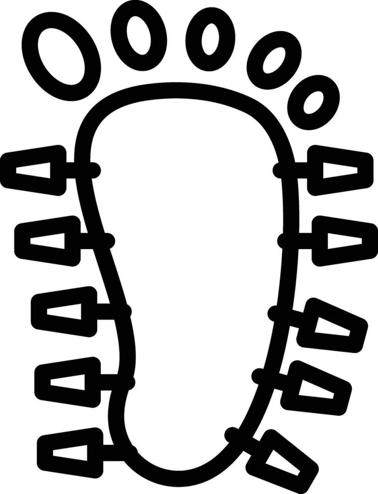 Foot Acupuncture Vector Icon
