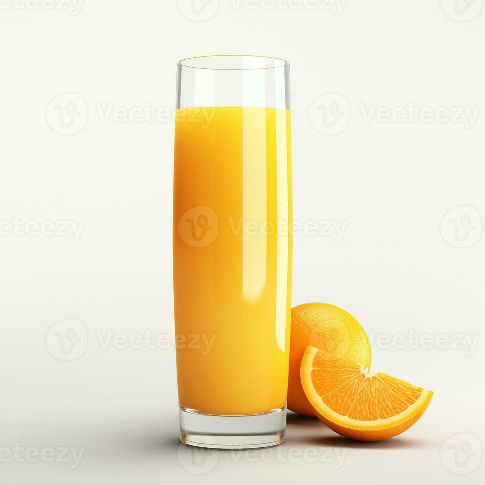 AI generated Collection of Visually Appealing Orange Juice in a Tall Glass photo