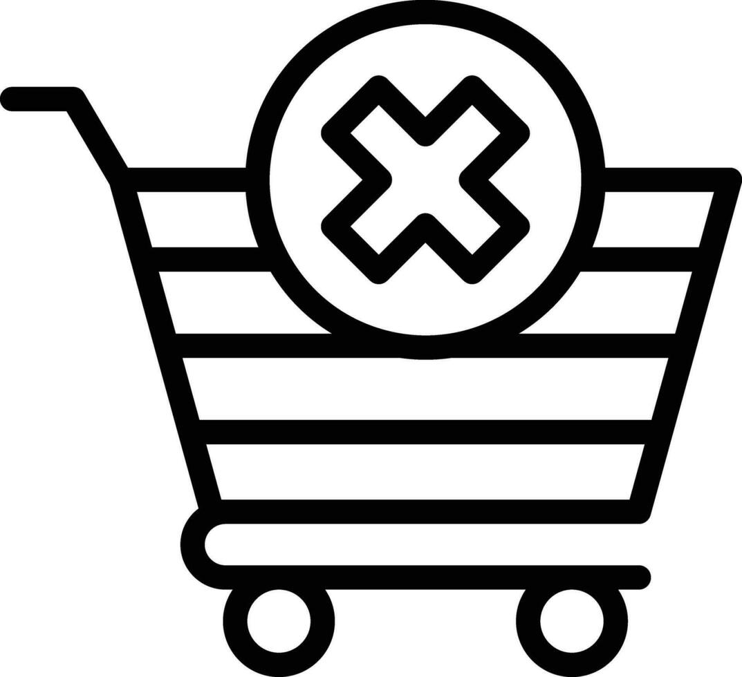 Clear Cart Vector Icon