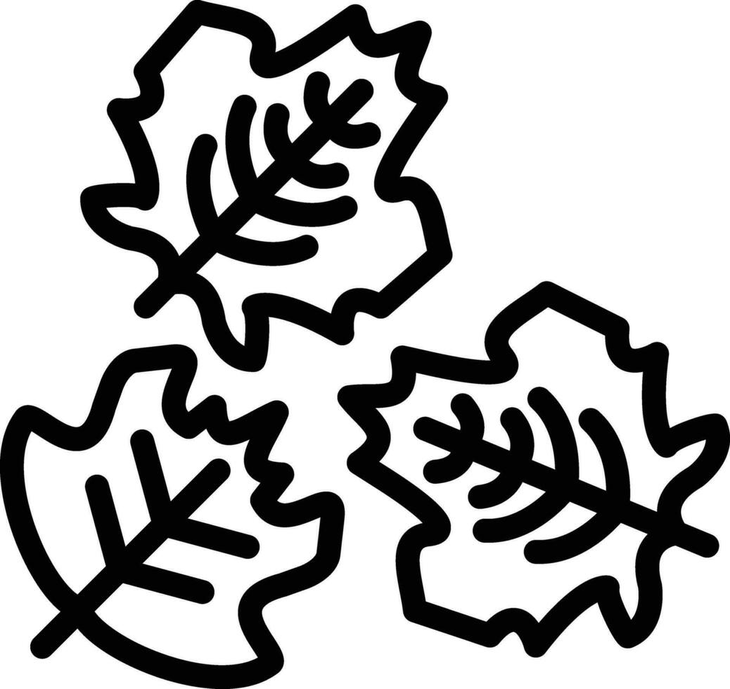 hojas que cae vector icono