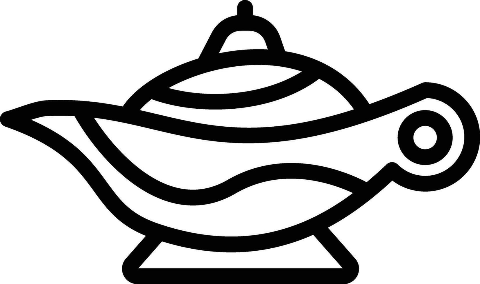 Arabian Magic Lamp Vector Icon