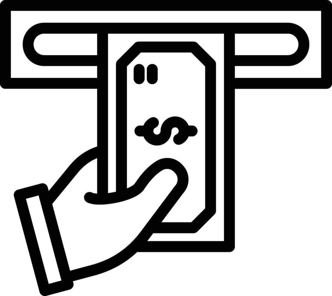 Cash Withdrawal Vector Icon