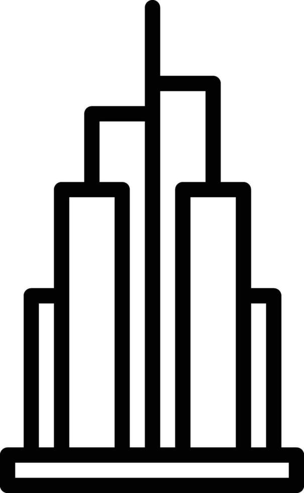 burj califa vector icono