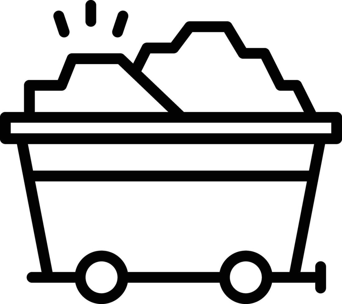 Gold Cart Vector Icon