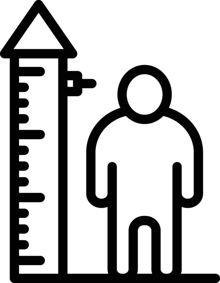 Height Check Vector Icon