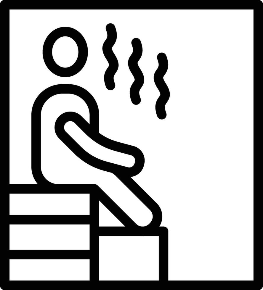 icono de vector de sauna